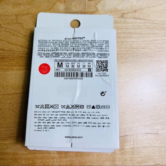 ZARA NWT metal earrings - Picture 2 of 3